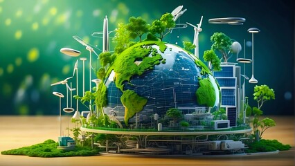 Technology Solutions that Contribute to Environmental Sustainability, such as Green Energy and Eco-Conscious Innovations. Environmental Ecosystem.