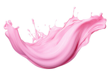 fruity pink milk splash, splash - obrazy, fototapety, plakaty
