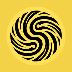Creative Line art logo icon,  creative profile logo, modern  logo vector icon 