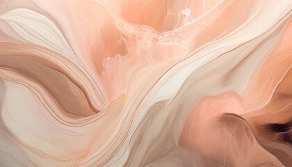 abstraction in the style of fluid art or alcohol ink in peach shades suitable for wallpaper and murals