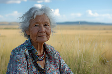 Senior woman enjoying the wilderness of the outback, showcasing retirement adventure in the Australian bush.