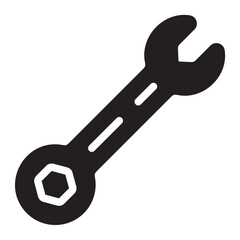 wrench glyph icon