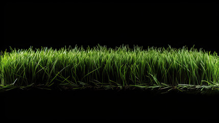 football stadium grass isolated on black background	 - obrazy, fototapety, plakaty