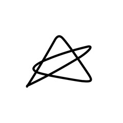 Hand Drawn Star Shape Doodle 