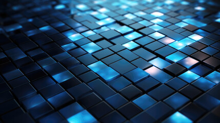 dynamic and modern background featuring the luminous blue glow of digital elements.generative ai