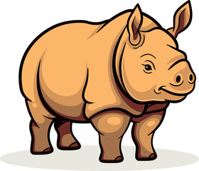 Rhino Vector Art for AR ExperiencesRhino Vector Graphic for VR Games