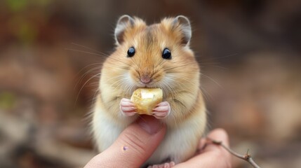 Hamster Holding Food