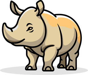 Rhino Vector Art PrintRhino Vector Art for Decals