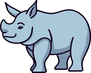 Rhino Vector Illustration for PackagingRhino Vector Logo Elements