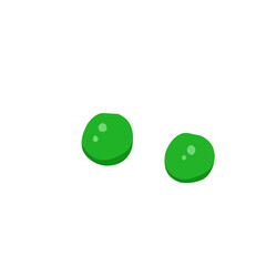 Green Peas Vector Illustration 