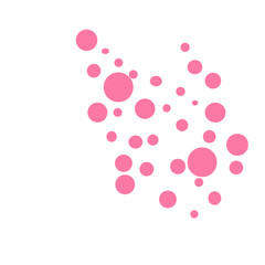 Big and Small Pink Polka Dots 
