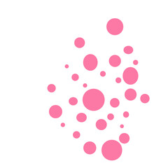 Big and Small Pink Polka Dots 