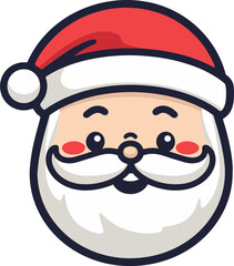 Obraz na płótnie Canvas Santa Claus Vector Holiday DecorSanta Claus Vector Seasonal Graphic
