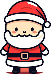 Santa Claus Vector Festive BackgroundSanta Claus Vector Christmas Scene