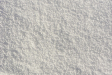 Abstract background from the surface of snow, top view.