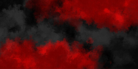 Red Black mist or smog background of smoke vape,fog effect transparent smoke reflection of neon hookah on realistic fog or mist,cloudscape atmosphere.texture overlays soft abstract before rainstorm.
