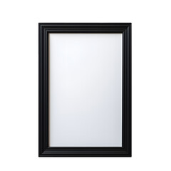 Photo of empty and clean frame for picture or image without background. Template for mockup