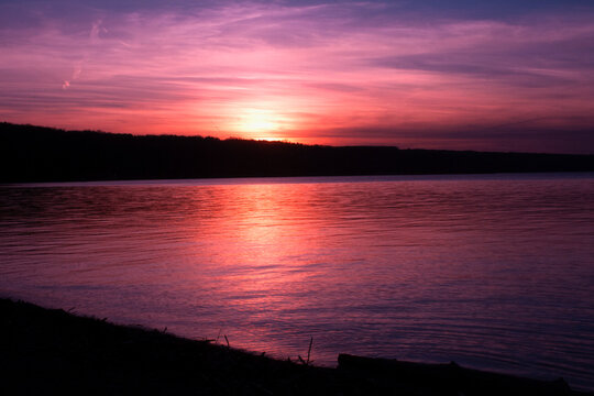 Beautiful Sunset over Cayuga Lake