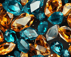 seamless gemstones background
