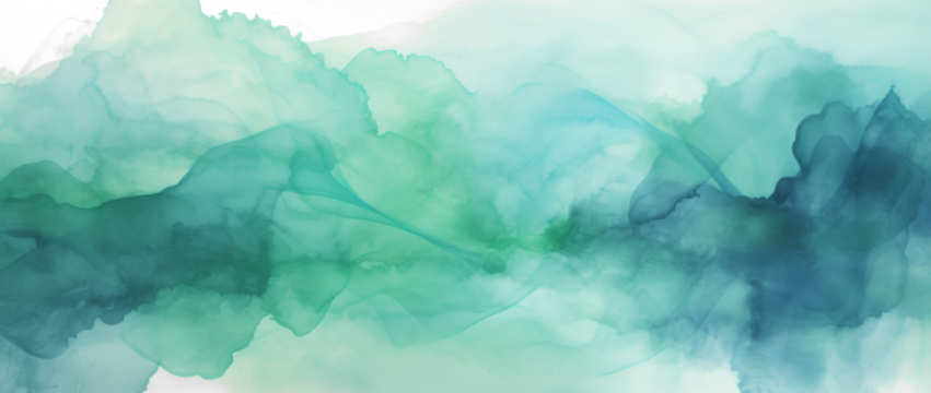 Watercolor Abstract Green Splash - Powered by Adobe