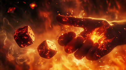 burning dice