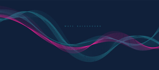 Abstract digital technology futuristic blue background.