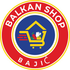 grocery store logo, supermarket emblem, food market symbol,