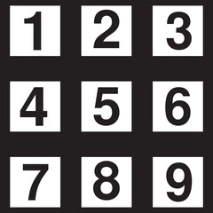 Bullet Point or Circle Number icon symbol sign, vector illustration