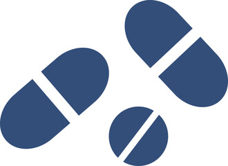 Pills icon flat. isolated vector sign symbol, capsule icon simple design, Drug sign and symbol, Medical drugs. isolated on transparent background, antibiotic pill, a sign of Pharmacy Icons.