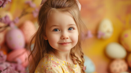 Fototapeta premium portrait of a little girl