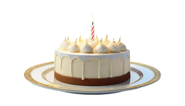recommend clip art: 3D birthday cake with candles isolated on transparent background.