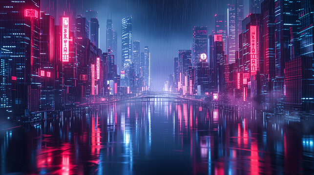 Glowing City Nights © Анастасия Птицова