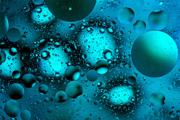 oil on water abstract bubbles background texture macro closeup