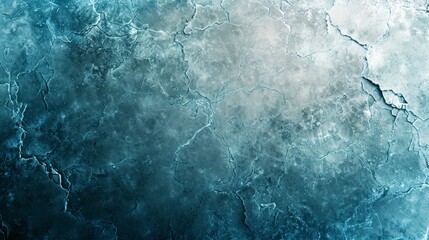 Ice winter background with intricate cracks and grunge texture