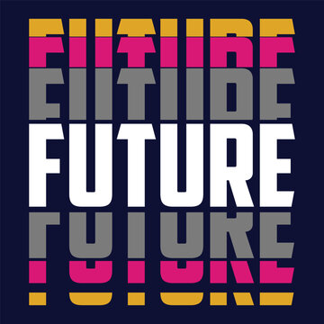 Design vector typography varsity collection future for t shirt print men
