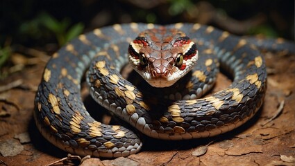 Obraz premium snake in the garden