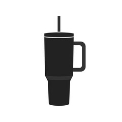 Water Bottle Mug, Water Bottle Vector, Trendy Bottle, Coffee Mug, Travels Mug, Water Bottle Handle, Bottle Icon, Bottle Vector Illustration