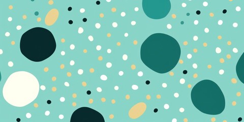 teal polka dot, boho color palette, simple line, modern minimalist vector illustration pattern