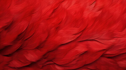red feathers background. Generative ai