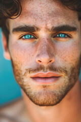 Fototapeta premium Close up shot of a good looking guy