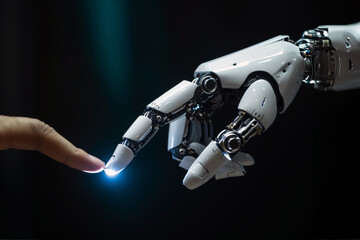 Human Hands and Robotics in Synthesized Touch