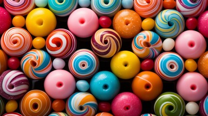 Colorful candies background. Top view of colorful candies background.