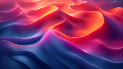 Obraz premium Abstract Background with Smooth Shapes Generative AI