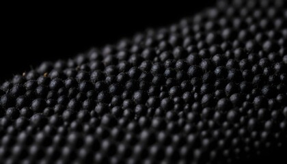 Balls black surface on dark background 