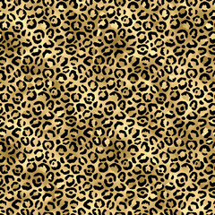 seamless pattern with golden stars
