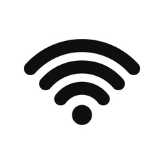 wifi vector sign, wireless internet sign, isolated