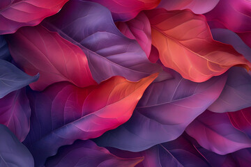 Organic Textures: Abstract Background with Leaf-Inspired Shapes