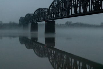 Foggy Railroad Bridge