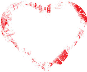 Glitch distorted heart shape . Minimal art design . Noise destroyed heart logo . Trendy defect error shapes . Glitched frame .Broken effect . Grunge texture . Distress effect .vector