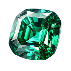 Fototapeta premium Backgroundless emerald